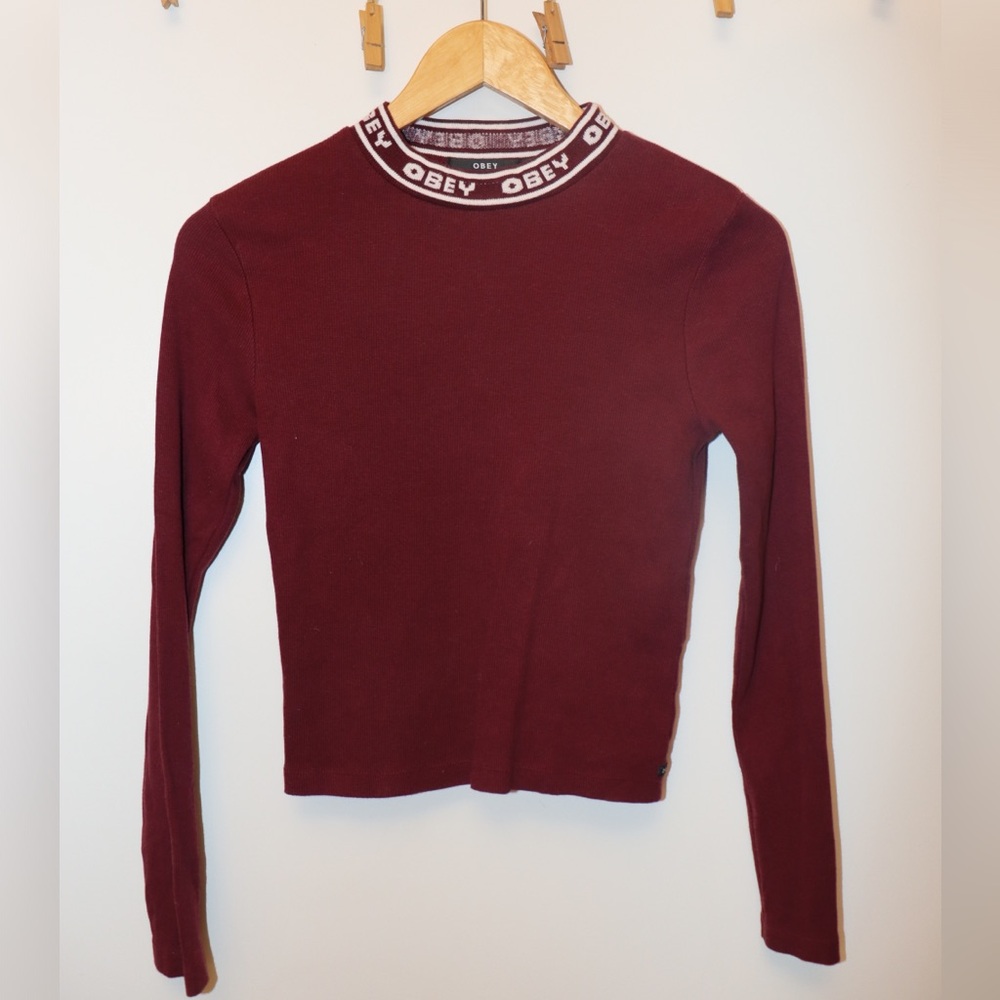 OBEY Detail high neck and long sleeve Cotton